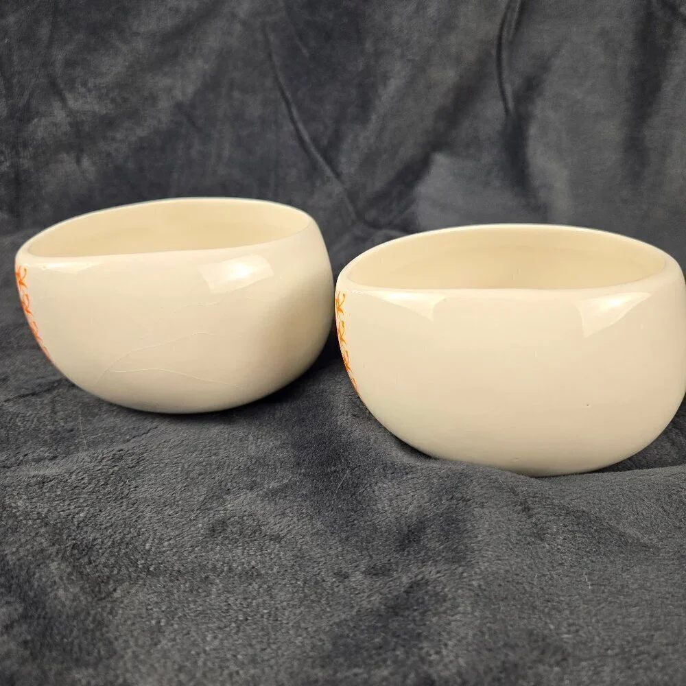 Pair of Chocolate by the Bald Man Max Brenner Hug Mugs White Ceramic